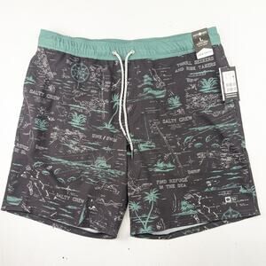 Salty Crew Men's Island Time Volley Swim Shorts - Large